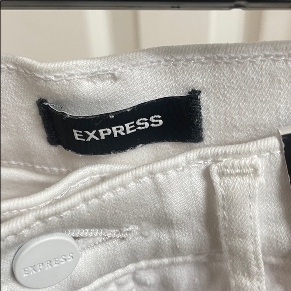 Express Women's Straight Leg Jeans in white size 2 - Picture 5 of 6